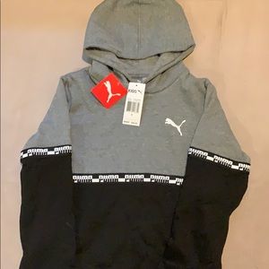 Youth Black and Gray Puma Hoodie